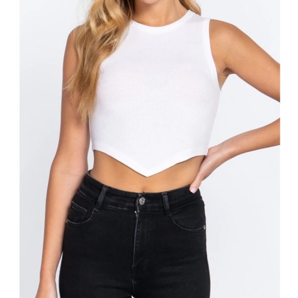 Cropped Pointed Tank